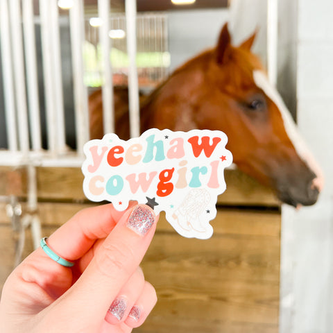 Yeehaw Cowgirl sticker