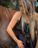 Turquoise royalty lariat